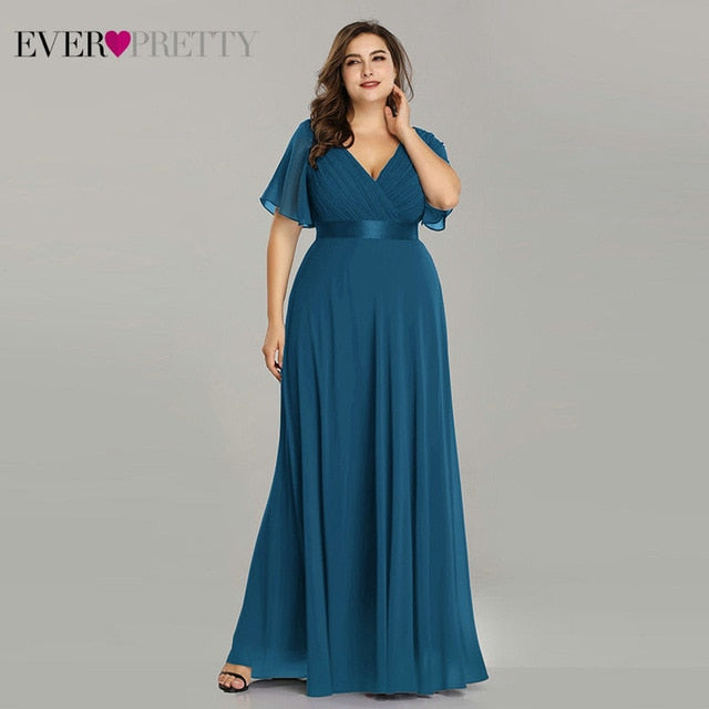 Plus Size Evening Dresses Ever Pretty EP09890 Elegant V-Neck Ruffles C Madonna Donorza Plus Size Evening Dresses Ever Pretty EP09890 Elegant V-Neck Ruffles C Madonna Donorza