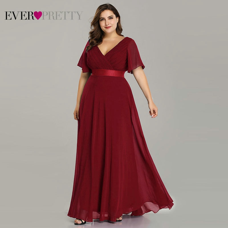 Plus Size Evening Gowns with Sleeves - June Bridals